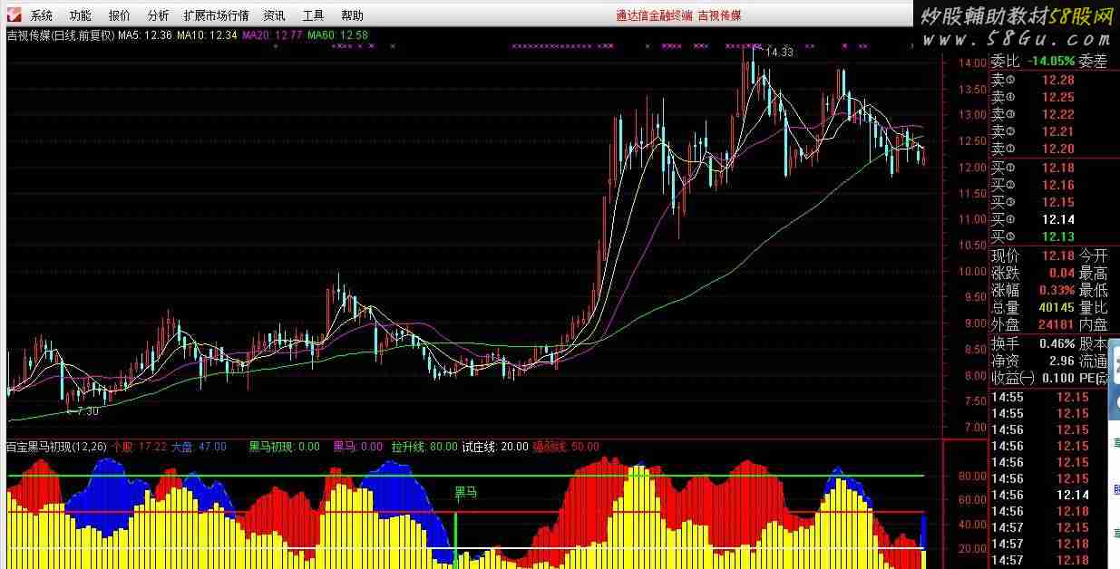 百宝黑马初现扑捉黑马的利器(附源码+附图)