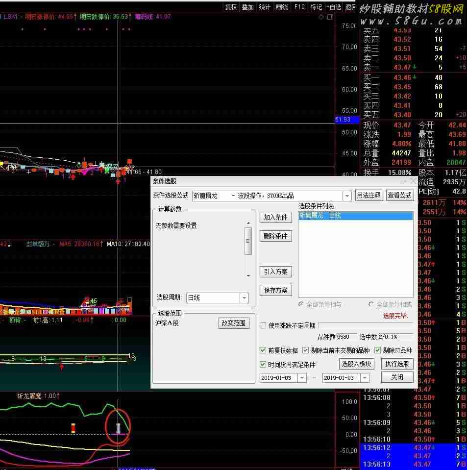 通达信斩龙屠魔（指标选股贴图）